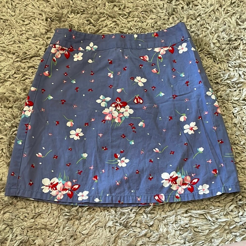 Vintage Y2K Old Navy Floral Skirt, Size 7