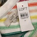 NWT LOFT White Rainbow Striped Button Sweater Tank - SIZE MEDIUM