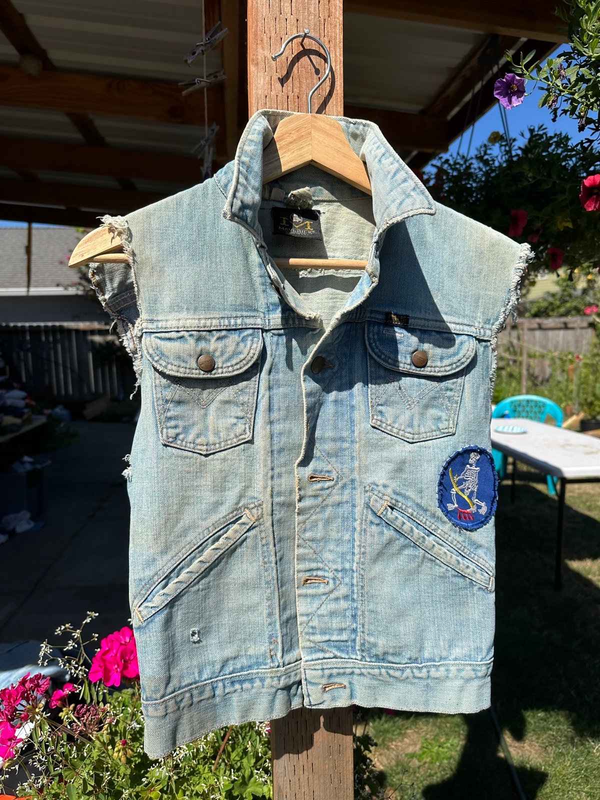 70’s Maverick Denim Patch Vest