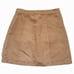 NWOT Hollister Tan Brown Suede Mini Skirt with Pockets Fall Outfit Womens Size 0