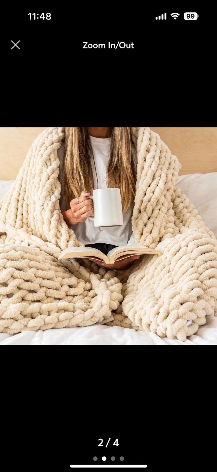 New chunky knit cream blanket boho room decor bedding