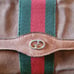 Gucci Ophidia Suede Sherry Web Striped Clutch Crossbody Two Way Bag Authentic