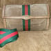 Gucci Ophidia Suede Sherry Web Striped Clutch Crossbody Two Way Bag Authentic