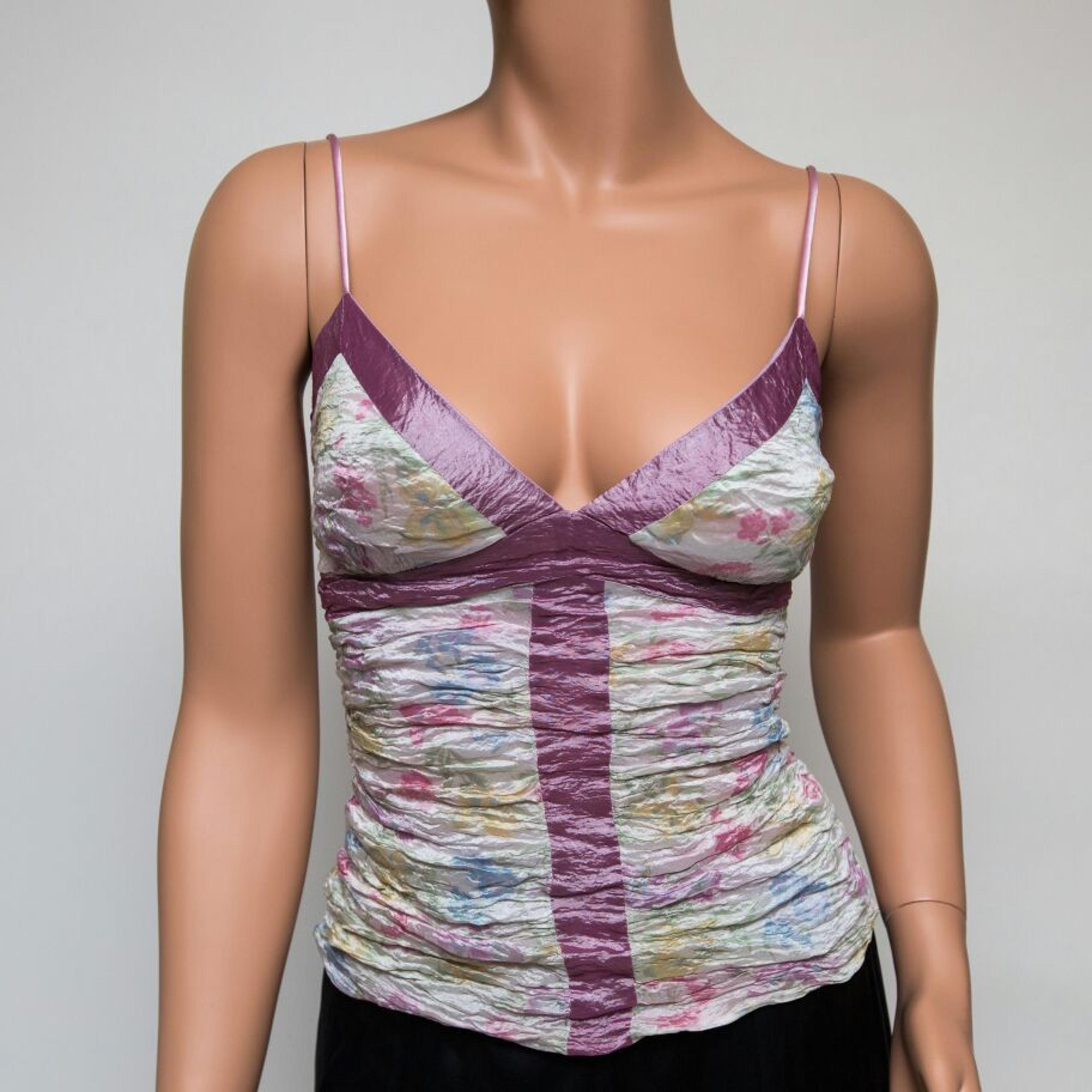 Nicole Miller Sz0 Floral Sexy Top