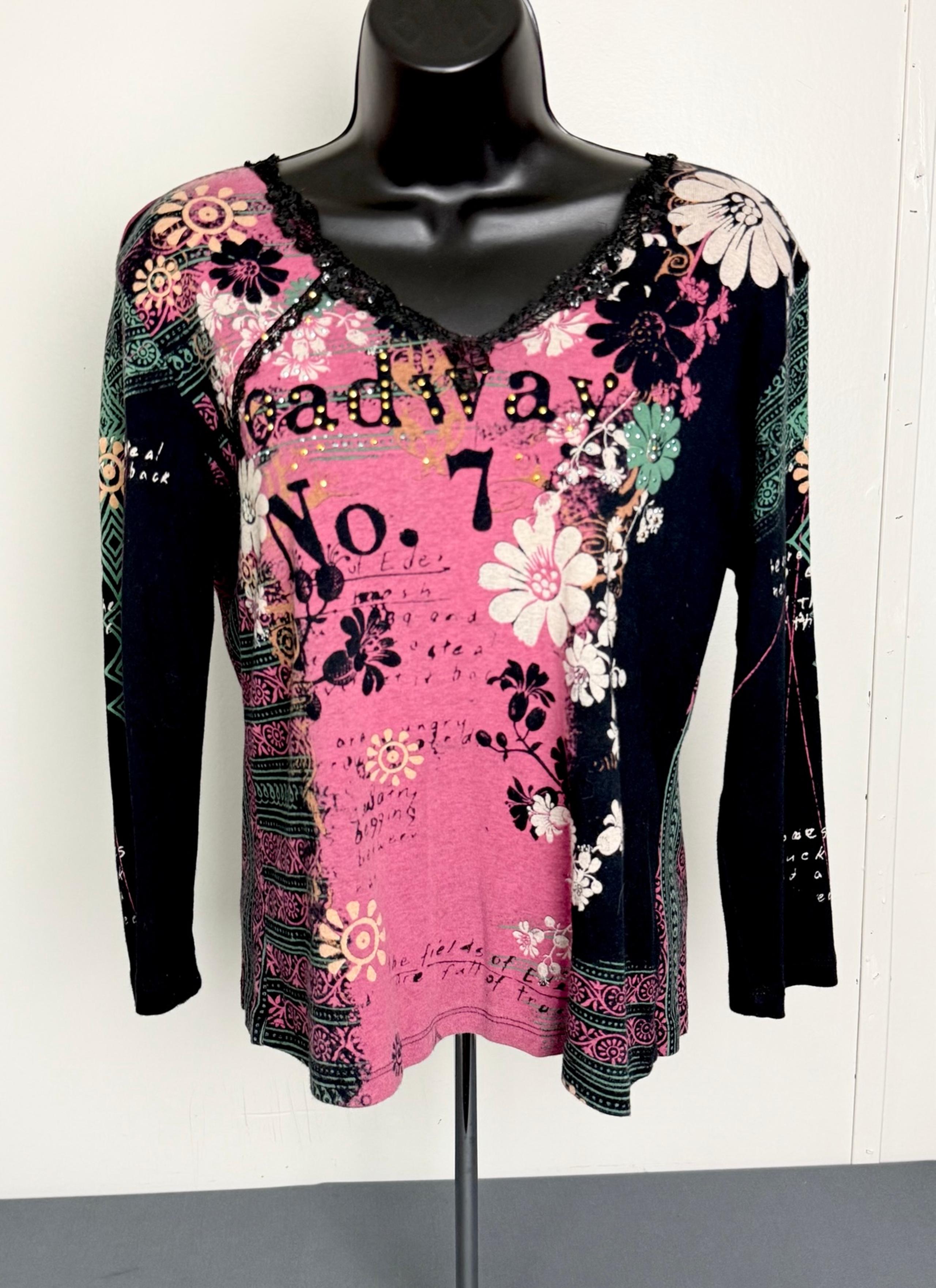 Vintage Vanilla Sugar Top Sz Med/Large Stud Embellished Shirt Affliction Style