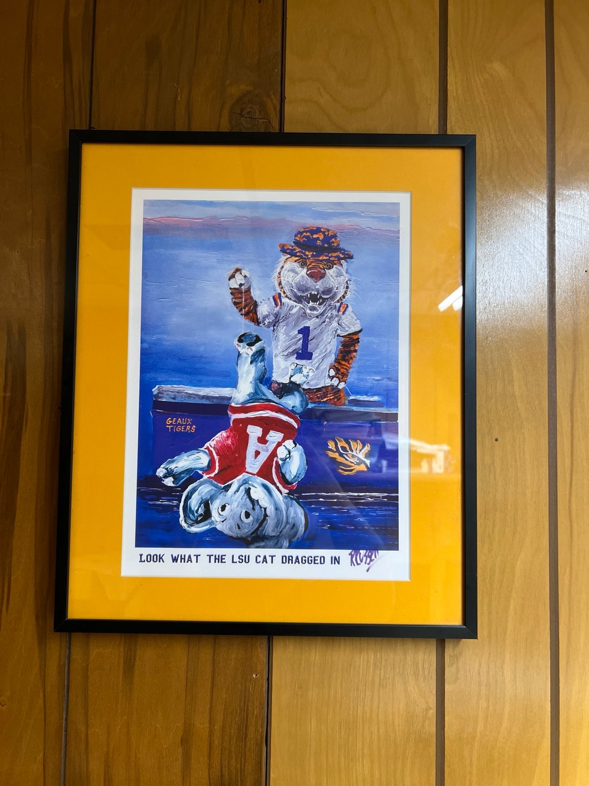 LSU painting