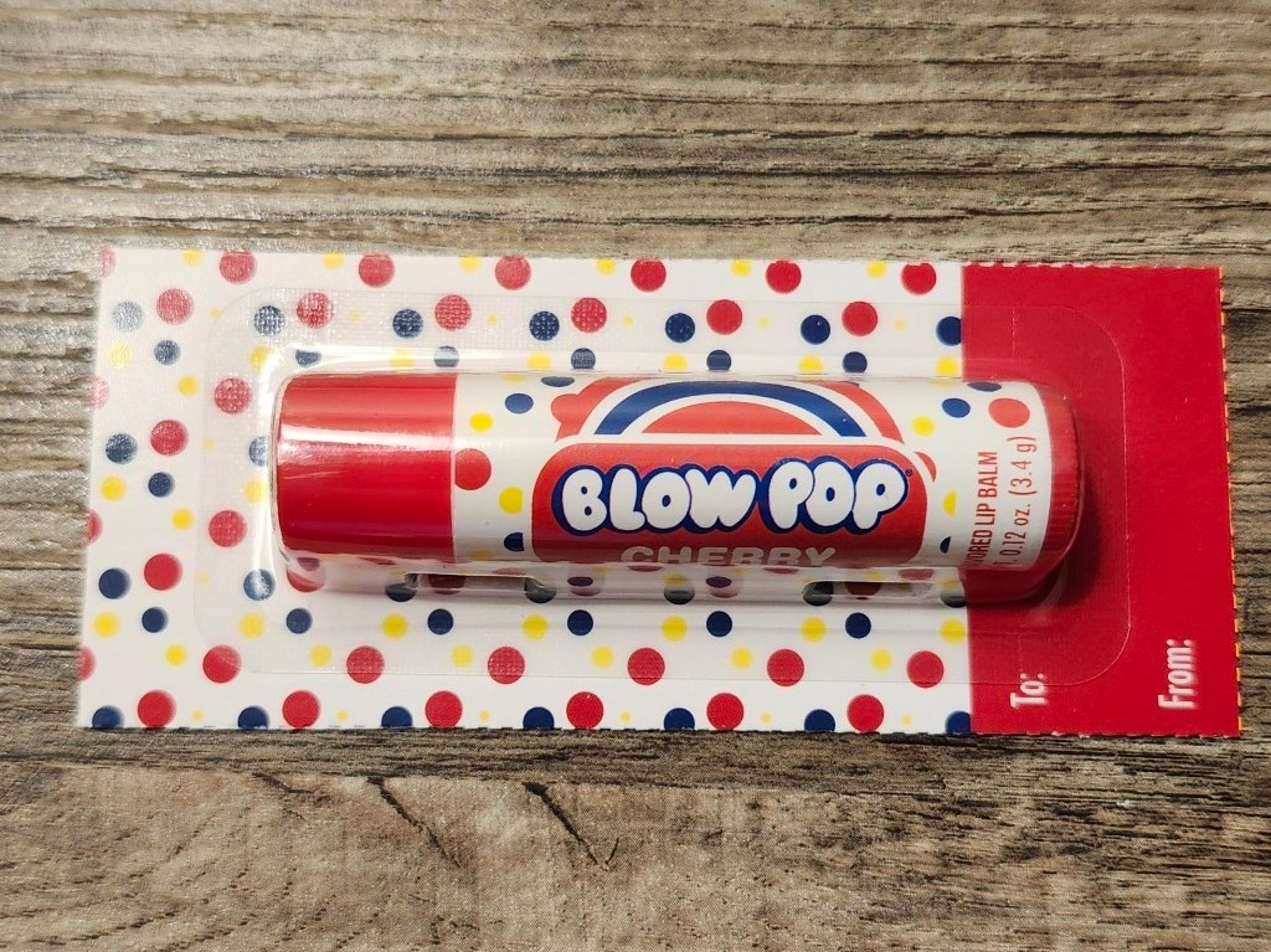 Cherry Blow Pop flavored lip balm