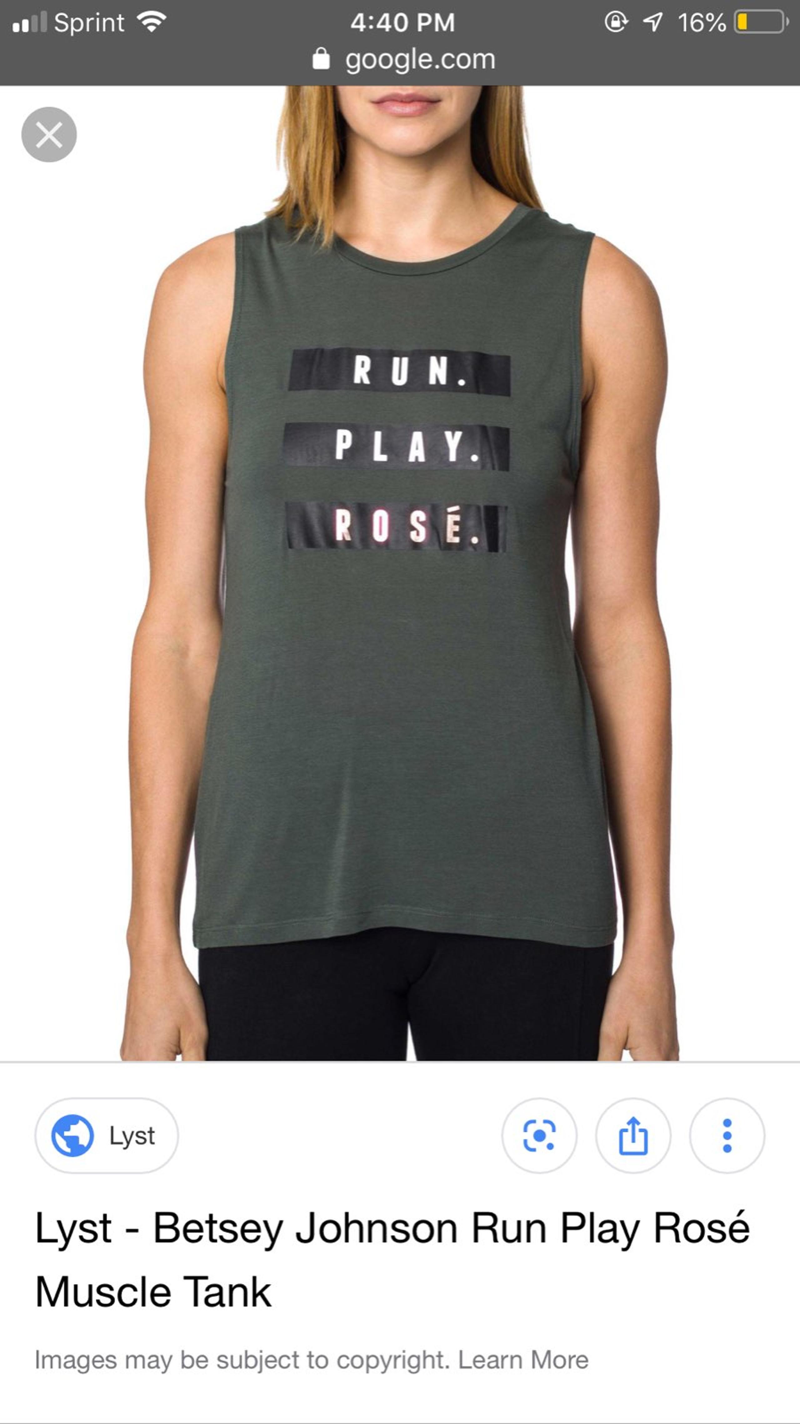 Betsey Johnson Active Wear Tank M