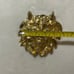 Gold lion Laloon vintage belt buckle