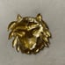 Gold lion Laloon vintage belt buckle