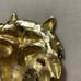 Gold lion Laloon vintage belt buckle