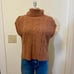 Kerisma Tan Cable Knit Turtleneck High Low Sweater Vest