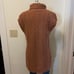 Kerisma Tan Cable Knit Turtleneck High Low Sweater Vest