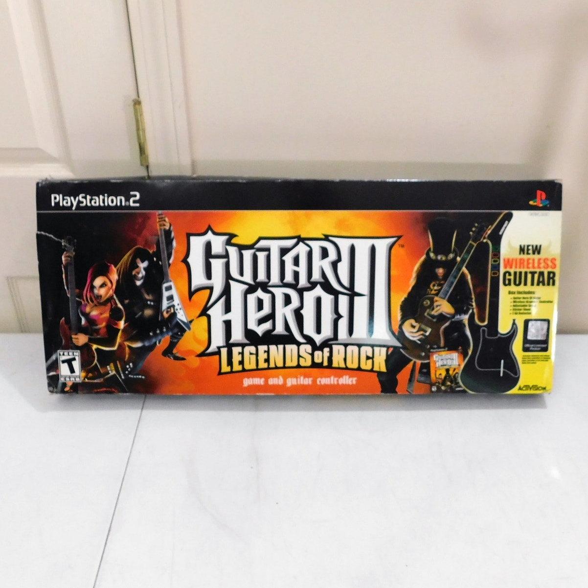 Guitar Hero 3 Legends Of Rock BOX ONLY Cardboard Packaging With Stickers PS2