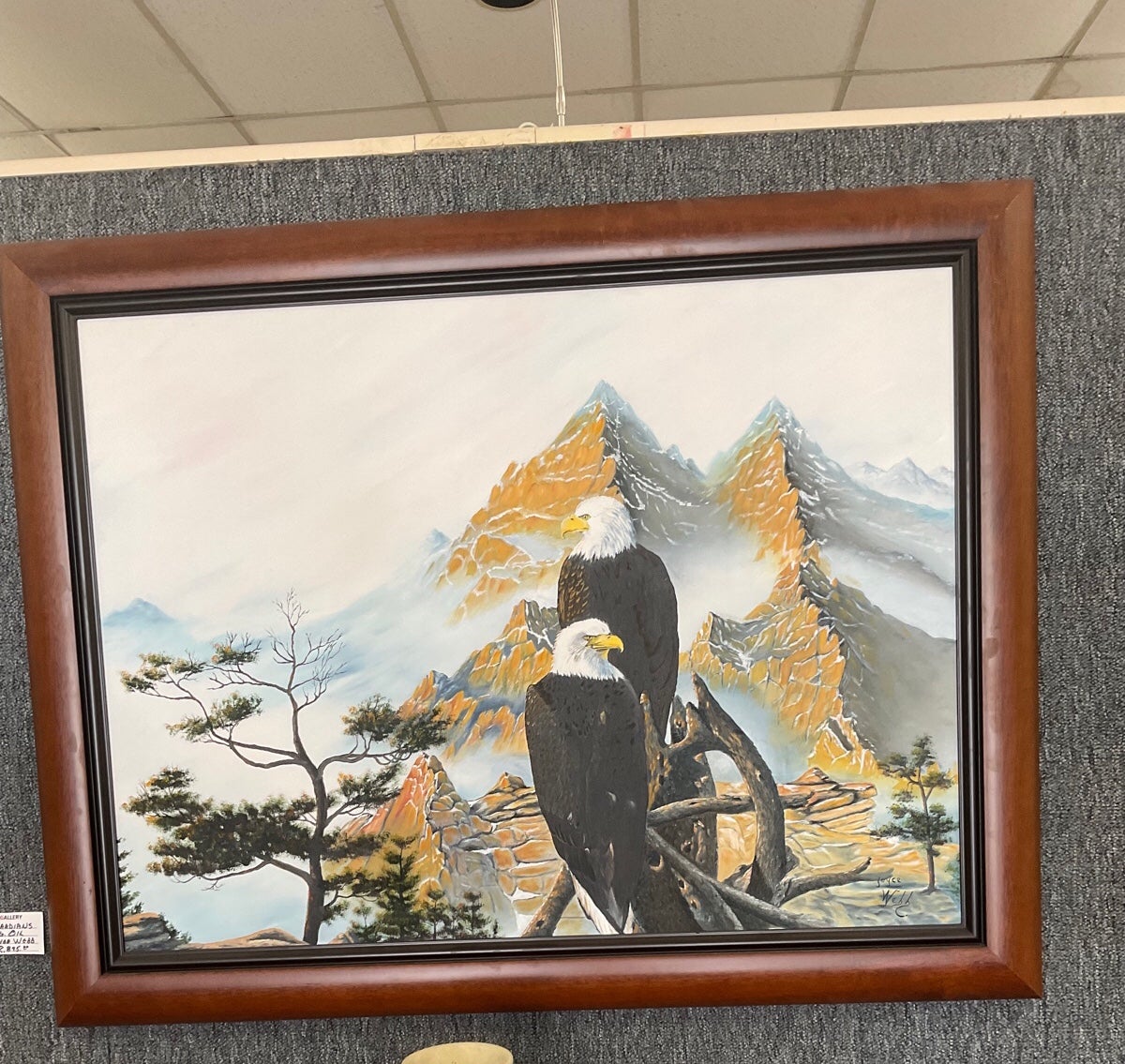 Original Oil Painting ‘’ Eagles ‘’ by Joyce Webb