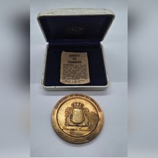 Brazil Fernando Barata Rio Guanabara Chagas Feitas Government 1974 Brass Coin