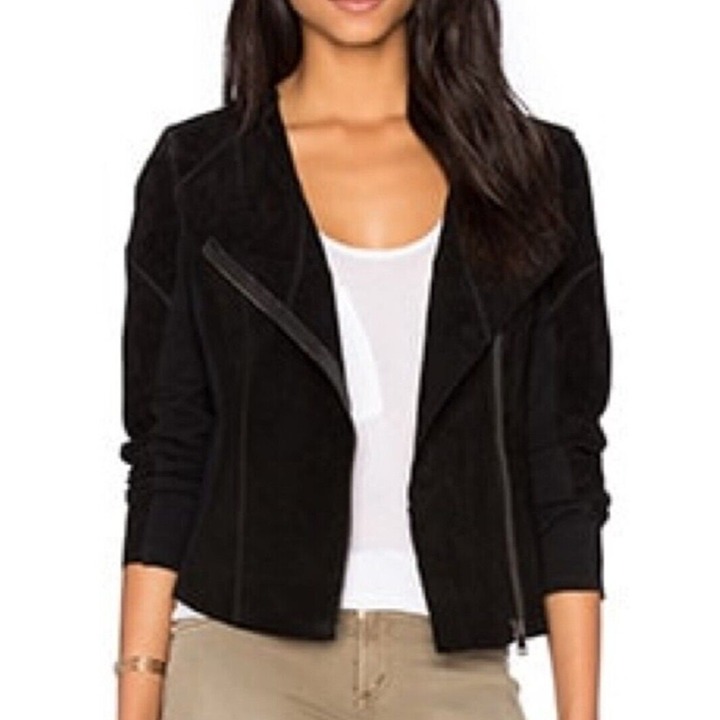 Blank NYC Suede Moto Jacket Size M