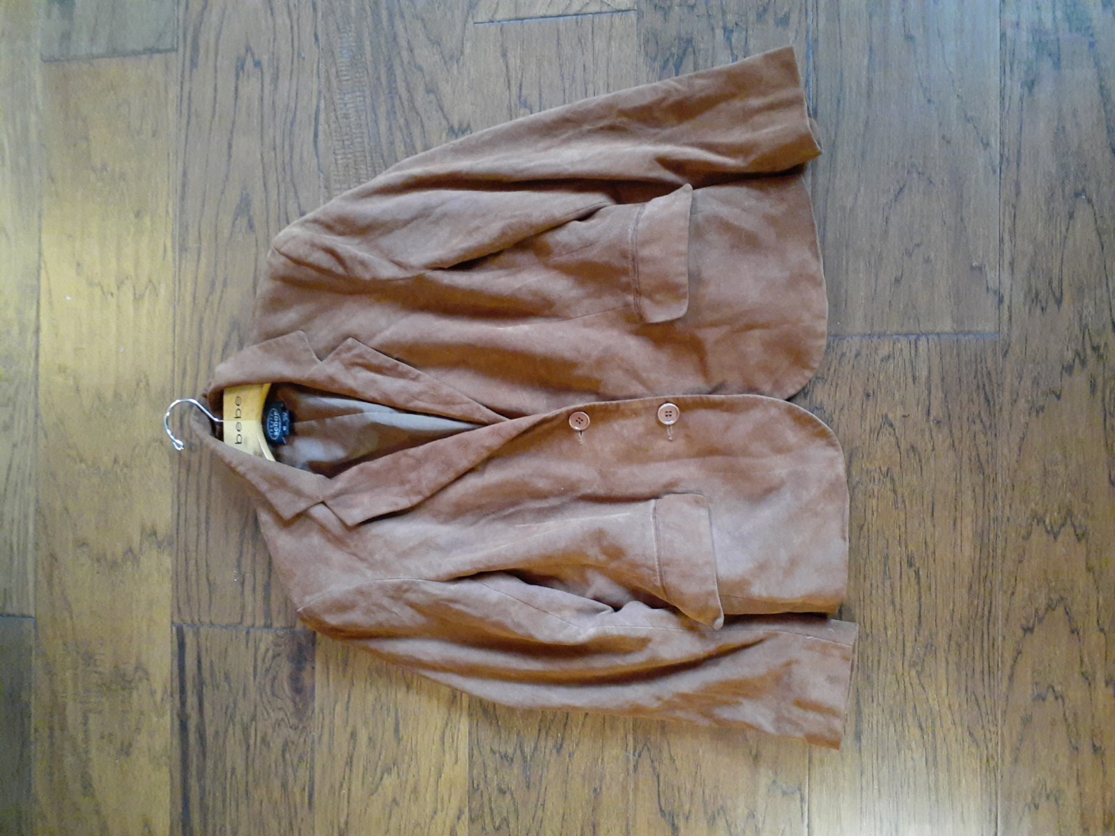 GORGEOUS NEW Theory For Scoop Size 10 Genuine Suede Leather Tan Jacket.