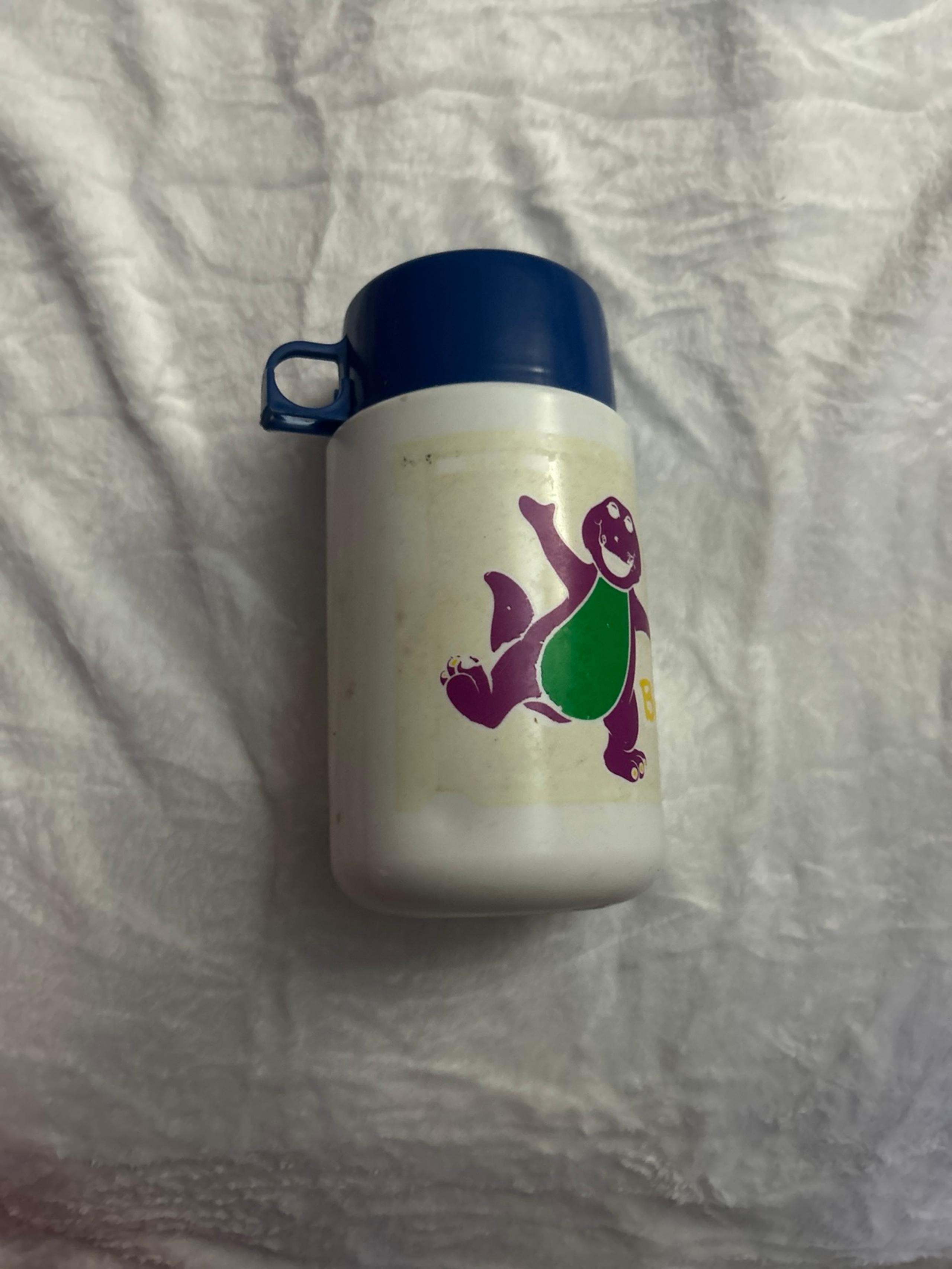 Vintage Barney thermos missing inside lid