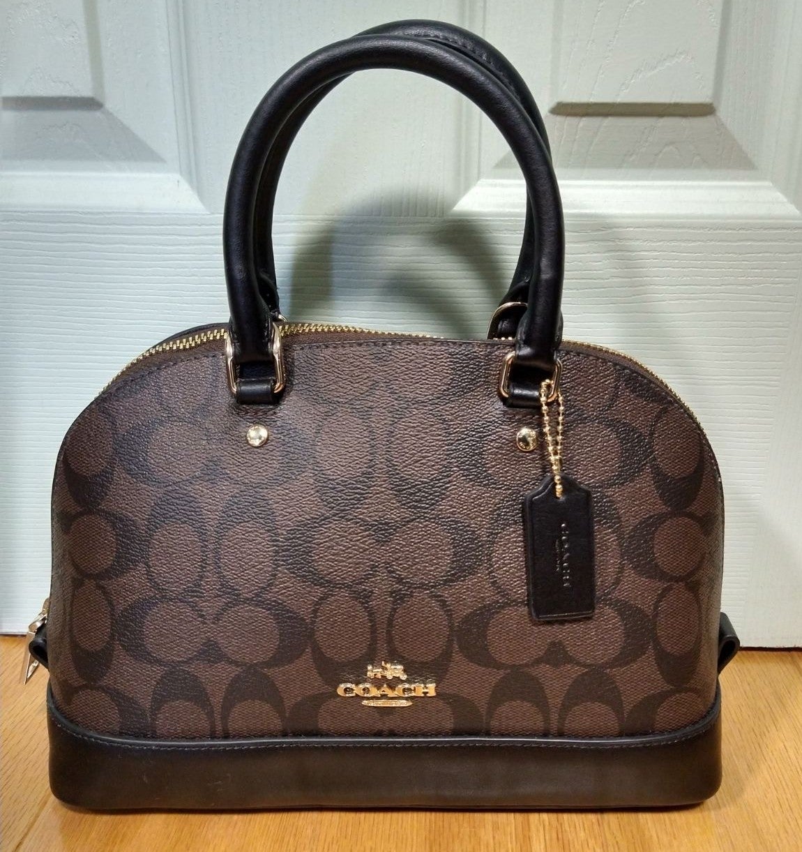 Coach Logo Mini Sierra Satchel Purse New