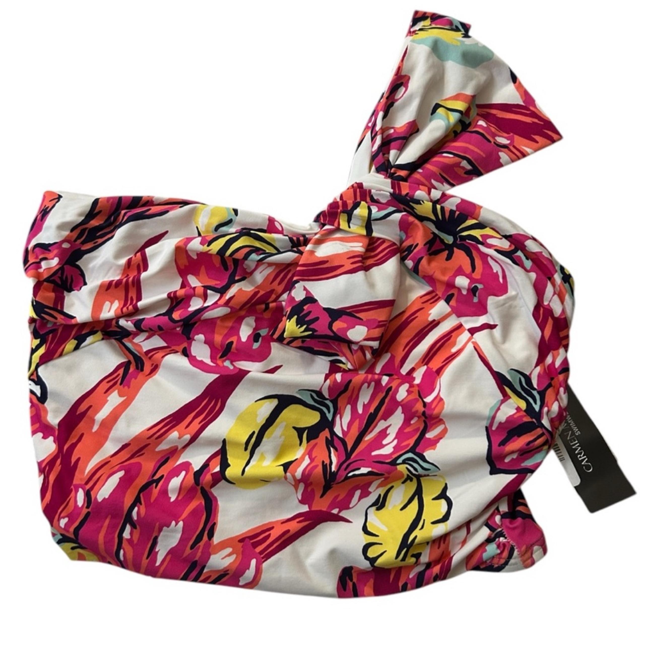 Carmen Marc Volvo Luxe Floral Assymetrical Swim Top