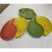 Six Vintage Kidney Shaped West Bend Speckled Melmac Dishes