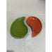 Six Vintage Kidney Shaped West Bend Speckled Melmac Dishes