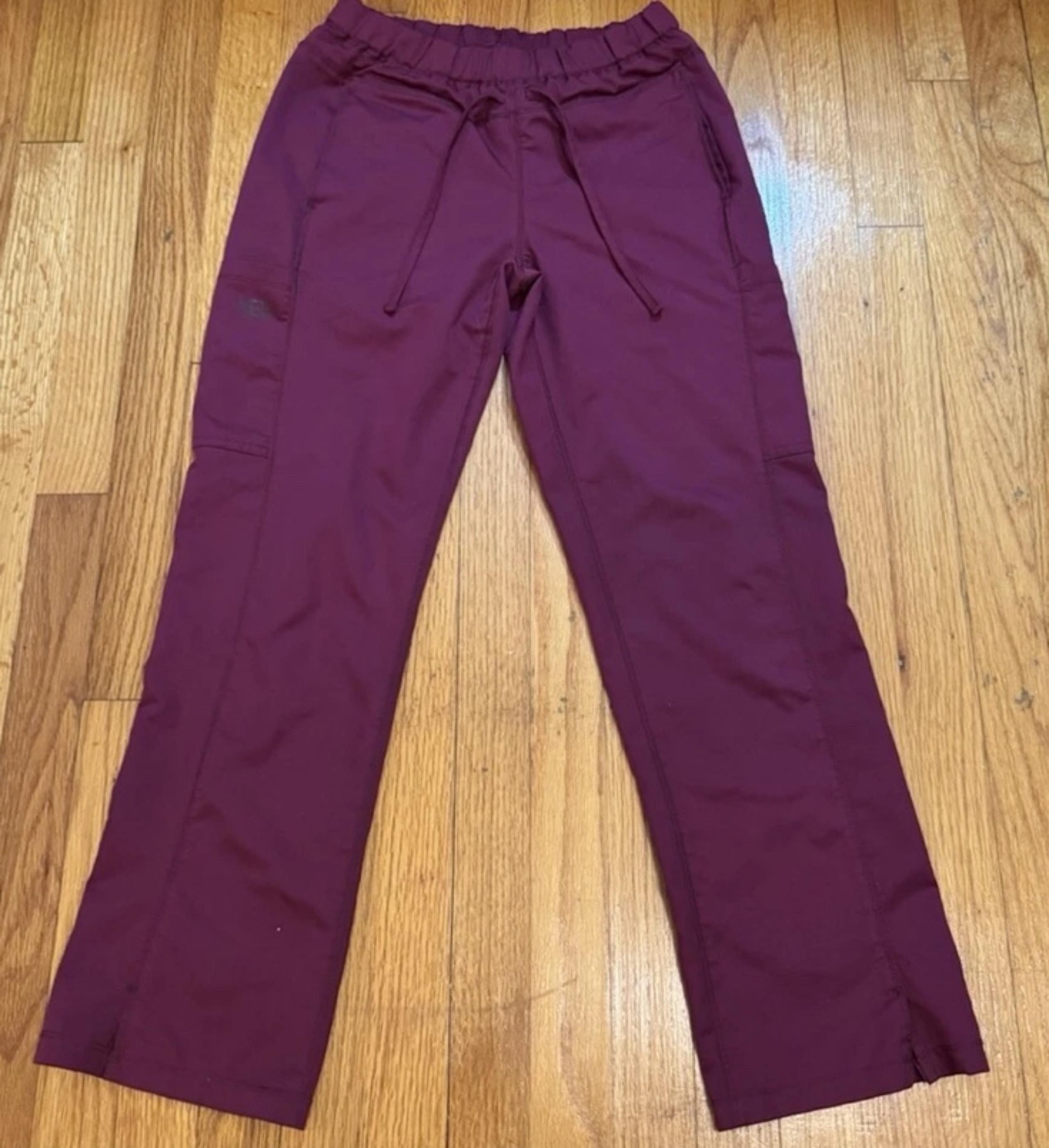 Dickies Womens Medical Jogger Scrub Pants burgundy Petite XS Petite