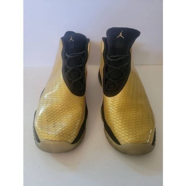 Nike Air Jordan Future Kids Metallic Gold GG Lace-up Sneakers Size 6.5Y