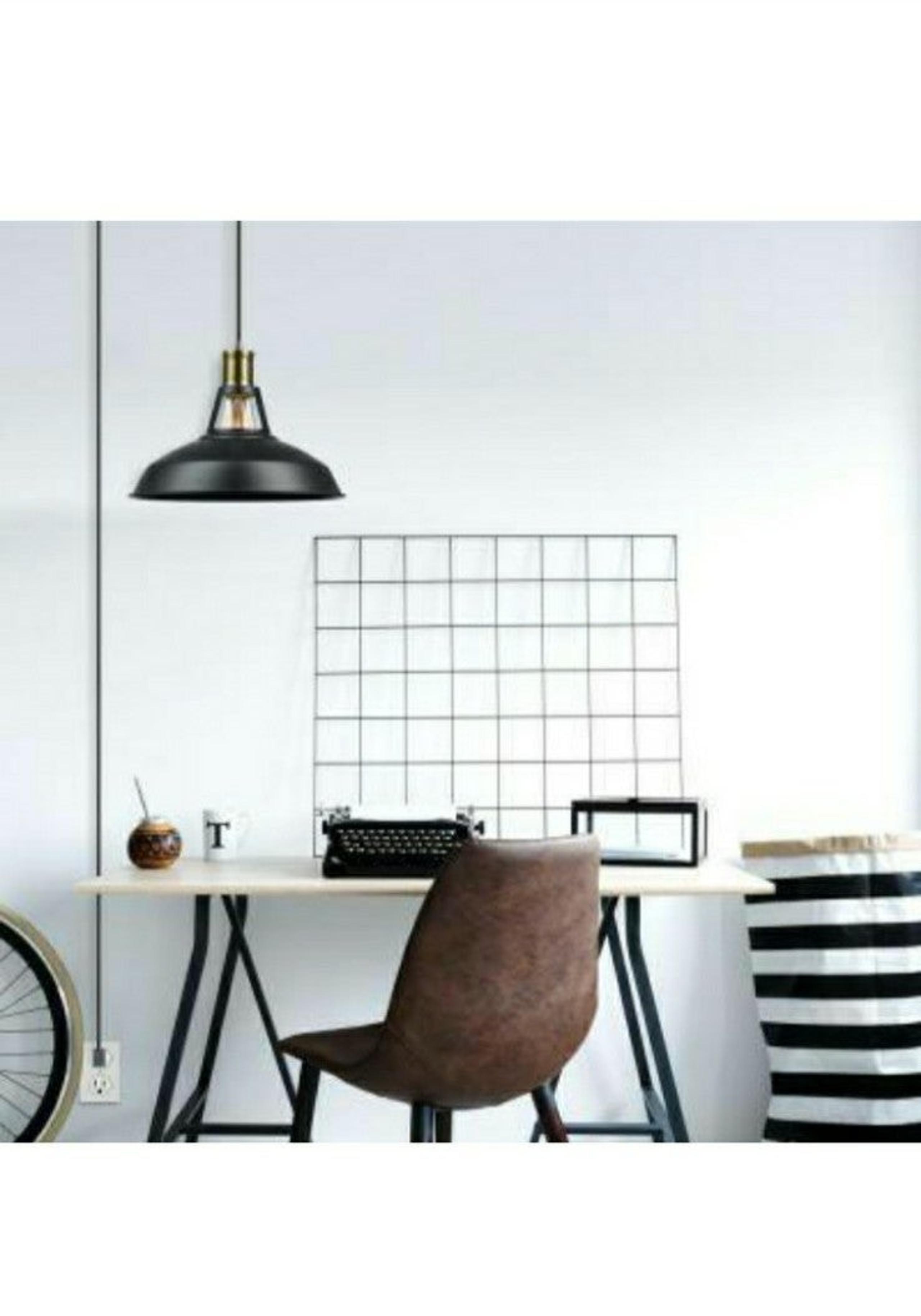 Globe Electric Robin 1-Light Satin Black Pendant