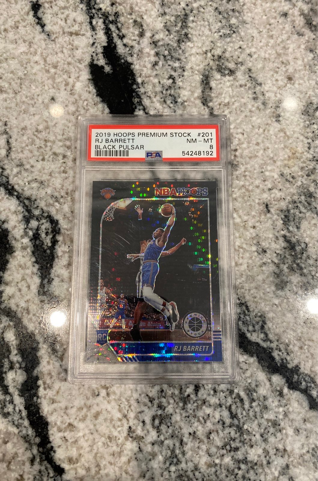 RJ Barrett Black Pulsar Prizm PSA 8