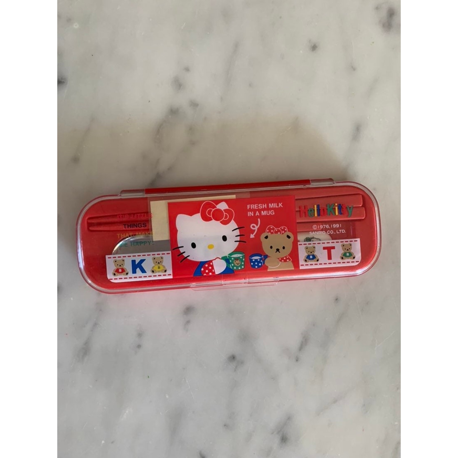 Vintage Hello Kitty Travel Utensils