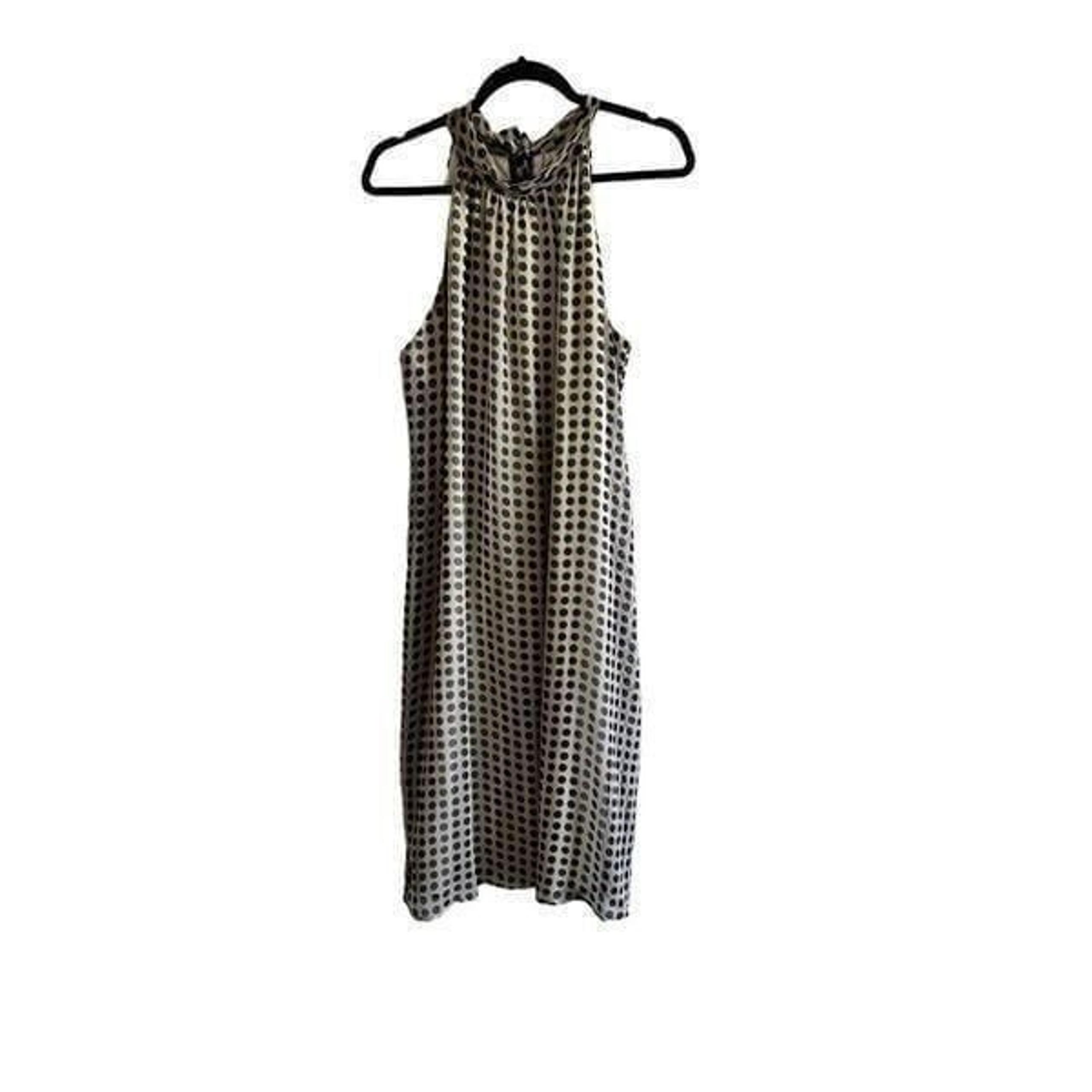 Jonathan Martin Navy & Green Polka-a-Dot Dress Lined Size 14