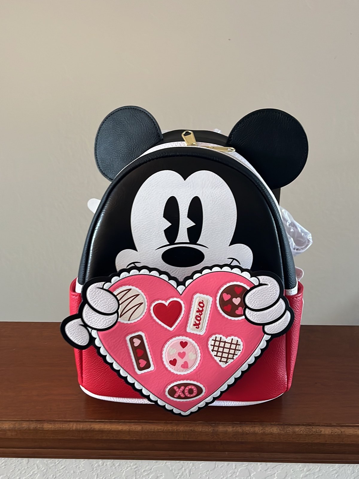 Loungefly Mickey Valentine Heart Mini Backpack