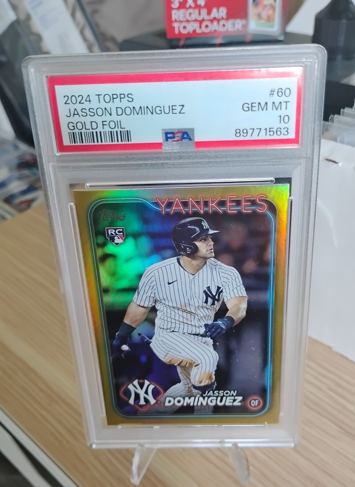 Jasson Dominguez Gold Foil RC PSA 10