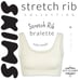 SKIMS Stretch Rib Bralette in Bone size Small