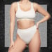 SKIMS Stretch Rib Bralette in Bone size Small