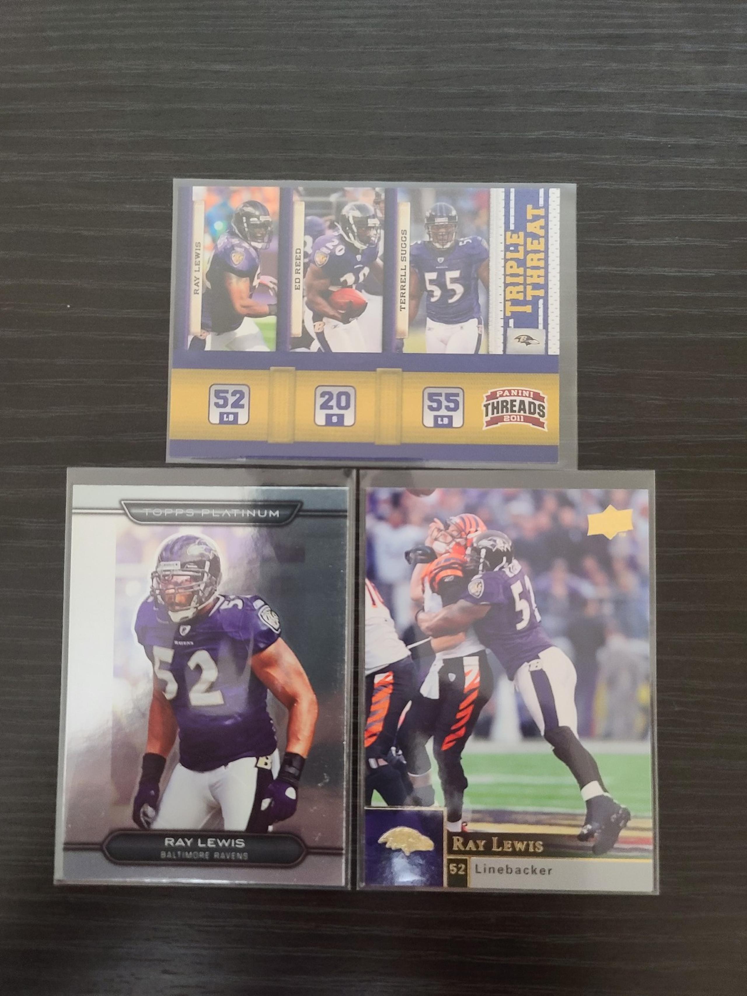 Ray Lewis Ravens NFL football cards