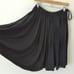 St. John Collection Womens Black Pleated Swing Circle Heavy Size 4 Midi Knee EUC