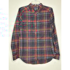 Toad & Co NWT Women's Re-Form Flannel Shirt Size M lightweight herringbone