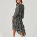 Astr Ruffle Chiffon Floral Dress