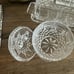 Longchamp 3 Piece Crystal Set Sugar, Creamer, Butter Dish