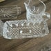 Longchamp 3 Piece Crystal Set Sugar, Creamer, Butter Dish