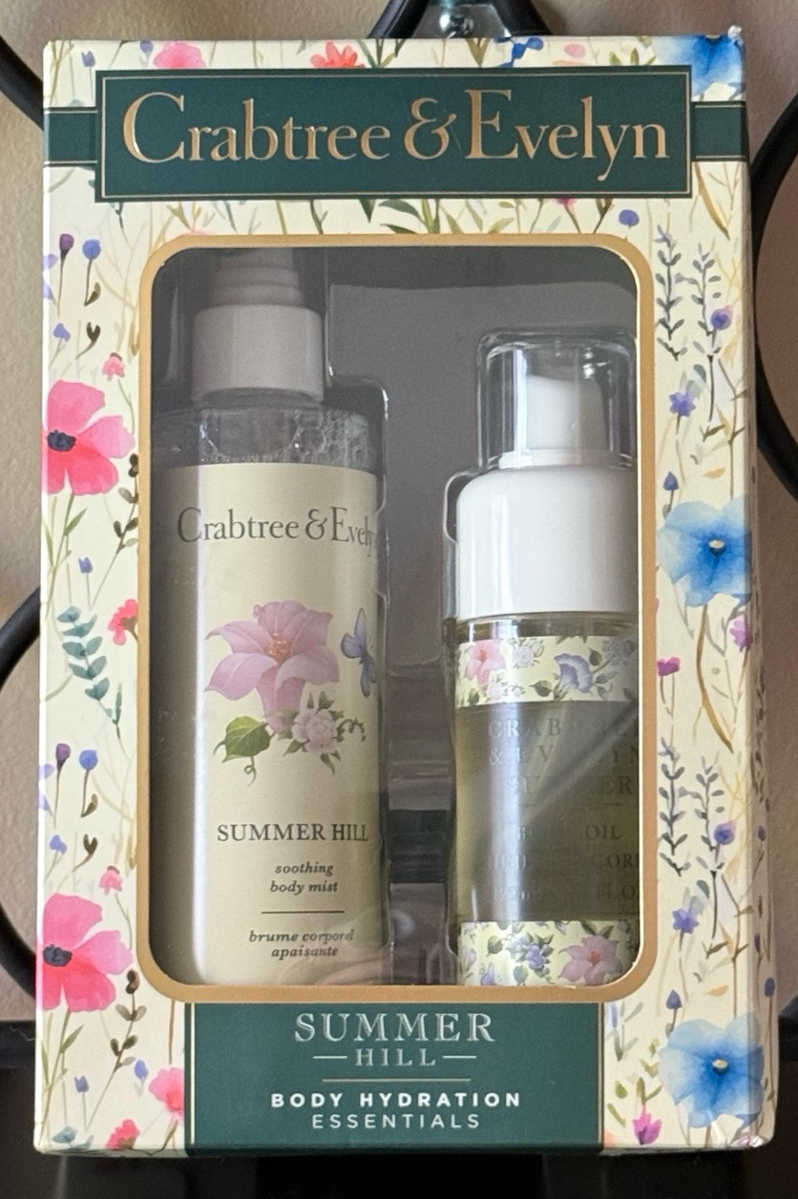 Crabtree & Evelyn Summer Hill Soothing Body Hydration Essentials Gift Set NEW