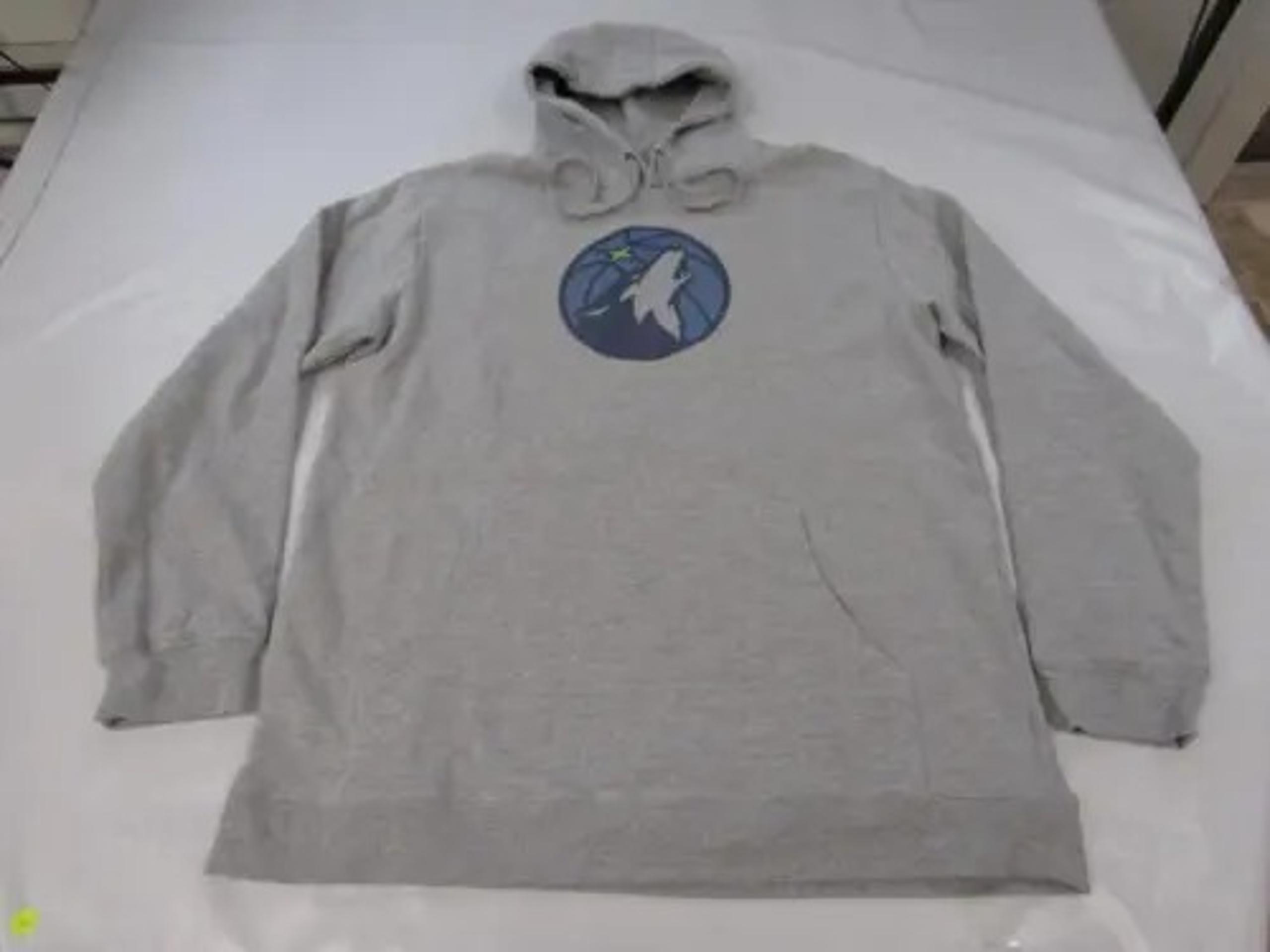 Minnesota Timberwolves Men's Gray Tall Hoodie Hoodie
