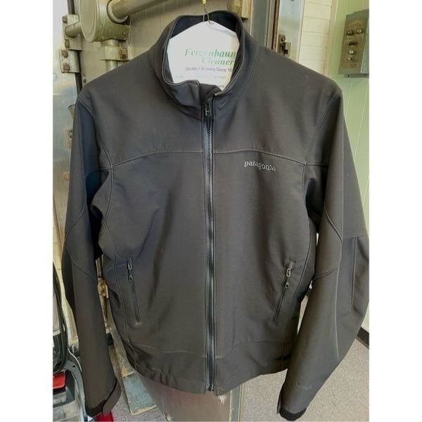 Patagonia Jacket Adze Polartec Softshell Brown Polyester Blend Mens Medium