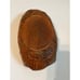 Vintage MCM wooden look carved resin decorative bowl