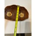 Vintage MCM wooden look carved resin decorative bowl
