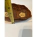 Vintage MCM wooden look carved resin decorative bowl