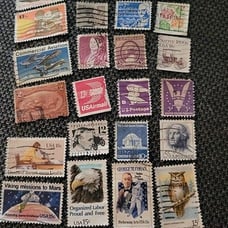 Variety of USA Collectible Cancelled Postage Stamps